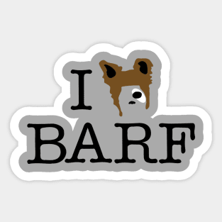 I Heart Barf Sticker
